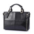 2017 Fashion patchwork designer cattle split leather bags women handbag brand ladies shoulder bags Vintage Black Brown Red Blue