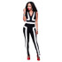 2017 Summer Jumpsuit Overalls Sleeveless Patchwork Rompers Women Jumpsuits Bodycon Elegant Bodysuit combinaison femme MC5202