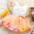 2017 Summer Girls Lace Flower Girl Dresses Bow Tutu Baby Toddler Princess Dress Party Wedding Costumes Newborn Infant Girl Dress