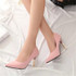 2017 summer elegant ol single shoes shallow mouth pointed toe high-heeled shoes thin heels sexy pink women's high-heeled shoes
