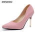 2017 summer elegant ol single shoes shallow mouth pointed toe high-heeled shoes thin heels sexy pink women's high-heeled shoes