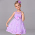Retail Rose Appliques Elegant Flower Girls Dress Sleeveless Lace Knee-Length Kid Girls Summer Wedding Evening Party Dress W002