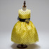Retail Elegant Classic Dot Girls Wedding Dress With Lace Belt Appliques Heart Neck Cute Girls Party Celebrity Dress L1101
