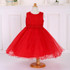 Retail Christmas Girl Party Dresses With Belt Flower Princess Kids Children Dress 6 colors Girl Wedding Dress LL313