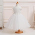 Retail Christmas Girl Party Dresses With Belt Flower Princess Kids Children Dress 6 colors Girl Wedding Dress LL313
