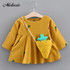 Melario Baby Dresses 2017 New Spring Autumn Baby Girls Clothes Carrot Printing Girls Party Dress Princess Dress Newborn Dress