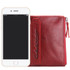 CONTACT'S women wallet Genuine Leather Men Wallet Purse Female Card Holder Small Clutch bags wallet coin Purse Money Bag Red