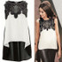 2015 Summer Women Tops Chiffon Sleeveless Blouses Irregular Office Lady Blouse Shirts Fashion Shirts