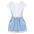 N2016 New Fashion Baby Kids Girls cotton Dress Cute Princess Sleeveless Denim Tulle Bowknot High-quality Dresses