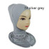 Muslim Hijab Islamic Jersey Turban Hijabs Femmes Women Black Ninja Underscarf Caps Instant Head Scarf Full Cover Inner Coverings