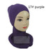 Muslim Hijab Islamic Jersey Turban Hijabs Femmes Women Black Ninja Underscarf Caps Instant Head Scarf Full Cover Inner Coverings
