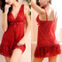 New Hot Sexy Women's Lace Lingerie Dresses Underwear Babydoll Sleepwear+G-string Normal Size