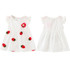 2017 New Baby Dress For Girls Newborn Summer Baby Girl Sleeve Flower Strawberry Cotton Dresses Kids Infant Clothes Vestidos Dres