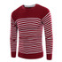 2017 New Autumn Winter Fashion Brand Clothing Men Knitted Sweater O-Neck Slim Fit Pullover Men Striped Sweaters For Men M-3XL