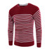 2017 New Autumn Winter Fashion Brand Clothing Men Knitted Sweater O-Neck Slim Fit Pullover Men Striped Sweaters For Men M-3XL