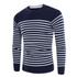2017 New Autumn Winter Fashion Brand Clothing Men Knitted Sweater O-Neck Slim Fit Pullover Men Striped Sweaters For Men M-3XL