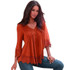 Fashion 2016 Autumn t shirt women Solid Sexy V Neck Long sleeve Lace Crochet tops for women Top Tee Shirt Female Vetement Femme
