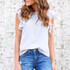 2017 Fashion Women Blouse Ruffles Short Sleeve Shirt Women Tops Femme blouses Casual O-Neck blusas White Ladies Top camisa mujer