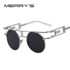 MERRY'S Fashion Women Brand Designer Unique Gothic Sunglasses Metal Frame Steampunk Men Sunglasses Oculos de sol UV400