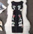 Fenghua Summer Dress Women 2017 Party Elegant Sexy Slim Casual Dresses Floral Vintage Office Bodycon Dress Plus Size 3XL 4XL