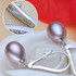 FENASY Pearl earring,  Pearl with 925 Sterling Silver earrings,wedding Birthday gift Jewelry Women fashion long earrings