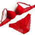 free shipping push up bra transparent lace bra sets thin cup deep-V women sexy underwear bra set