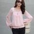 Long Sleeve Chiffon Blouse 2017 New Fashion Women Black O-Neck Loose Blouses Shirts Casual Women's Clothing Top Blusas Femininas
