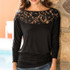 Casual Blouse O-Neck Sexy Lace Splice Solid Women Blouses Long Sleeve Blusas Fold Shirt Women Tops Female Shirts Blusa