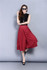 2017 Voile Wide Leg Trousers Women Chiffion Pants Summer Elastic High Waist Wide Leg Skirt Pants Calf-Length Pants 4 Colors