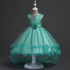 LAMYA Kids Flower Girls Dress Embroidered Pageant For Wedding Party Princess Birthday Dress Girl Short Front Back Long Dresses