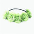 AWAYTR Summer Wedding Flower Headband Head Band Floral Head Wreath Women Wedding Bridesmaid Bridal Headpiece Girls Flower Crown