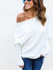 Avodovama M Black Off Shoulder Knitted Sweater Women Elegant Batwing Sleeve Jumper Pull Femme Winter Casual Loose Pullover