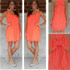 2017 new arrivals summer dress chiffon fashion bow women beach dress female