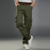 Brand Clothing 2017 Mens Solid Cotton Cargo Pants Men Casual Pant Multi Pocket Military Overall Outdoors Long Trousers NO Belt