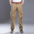 Brand Clothing 2017 Mens Solid Cotton Cargo Pants Men Casual Pant Multi Pocket Military Overall Outdoors Long Trousers NO Belt