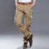 Brand Clothing 2017 Mens Solid Cotton Cargo Pants Men Casual Pant Multi Pocket Military Overall Outdoors Long Trousers NO Belt