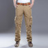 Brand Clothing 2017 Mens Solid Cotton Cargo Pants Men Casual Pant Multi Pocket Military Overall Outdoors Long Trousers NO Belt