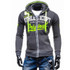 2017 New Fashion Hoodies Brand Men Letters Printed Zipper Sweatshirt Male Men'S Sportswear Hoody Hip Hop Autumn Winter Hoodie XX