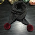 2017 new fashion boy and girl winter scarf knitted hanging ball baby scarf Kids Fashion wool scarf