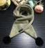 2017 new fashion boy and girl winter scarf knitted hanging ball baby scarf Kids Fashion wool scarf