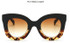 Cateye 2017 Fashion Sunglasses Women Luxury Brand Designer Vintage Sun glasses Female Rivet Shades Big Frame Style Eyewear UV400