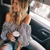 Casual Striped Printed Halter Slash Neck Blouse Shirt Women Sexy Off Shoulder Top Plus Size Long Sleeve Fashion Blouses Blusas