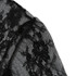 2017 Autumn New Sexy Women Blouse Embroidery High Neck Sheer Lace Crop Top Half Sleeve Mesh Shirt Clubwear Top Blusas Black