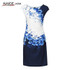 2017 Kaige Nina dress Women bodycon dress plus size women clothing chic elegant sexy fashion o-neck print dresses 9026