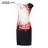 2017 Kaige Nina dress Women bodycon dress plus size women clothing chic elegant sexy fashion o-neck print dresses 9026
