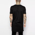 2017 Brand New Clothing Mens Black Long t shirt Men Tops Hip hop tee T-shirt Men Hiphop Short Sleeve Longline casual Tee shirts