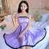 Spaghetti Strap Sleepwear Women Silk Nightwear Nightgowns Lace Sexy Lingerie Plus Size XL Female Solid Nightwear Lingerie