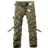 2017 High quality Men Cargo Pants Multi-pockets Baggy Pants Cotton Military Camouflage Trousers Size 28-42