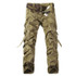 2017 High quality Men Cargo Pants Multi-pockets Baggy Pants Cotton Military Camouflage Trousers Size 28-42