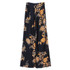 2016 Summer Women Wide Leg Pants Causal High Waisted Loosen Long Pants for Female Floral Printing Black Trousers Boho